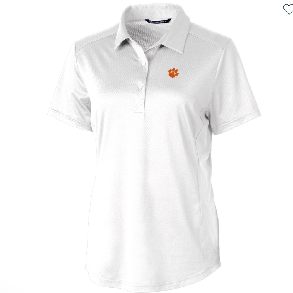 Clemson Tigers Cutter & Buck Eco Women’s Polo Shirt NWT Size M